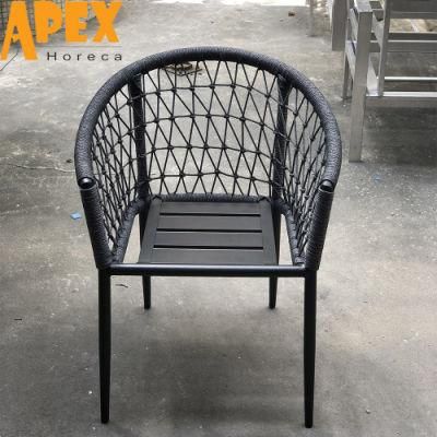 Outdoor Patio Garden Furniture Aluminum Frame Waterproof Dining Chair Wholesale