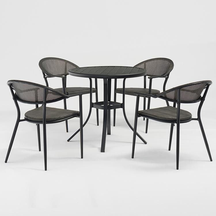 Srilanka Balcony Set 2/3/4 Seater with Wood Grain Surface Table