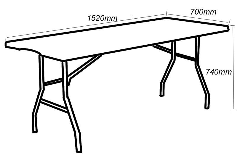 5FT 60inch Outdoor Blow Molding Plastic Folding Table for Banquet