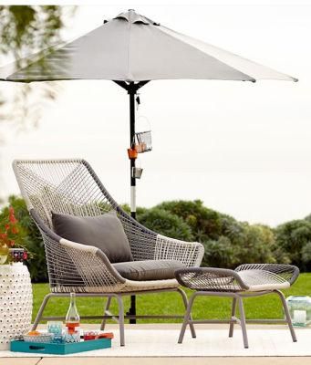Factory Wholesale Coffee Shop Outdoor Leisure Rattan Chair Garden Rattan Table and Chair