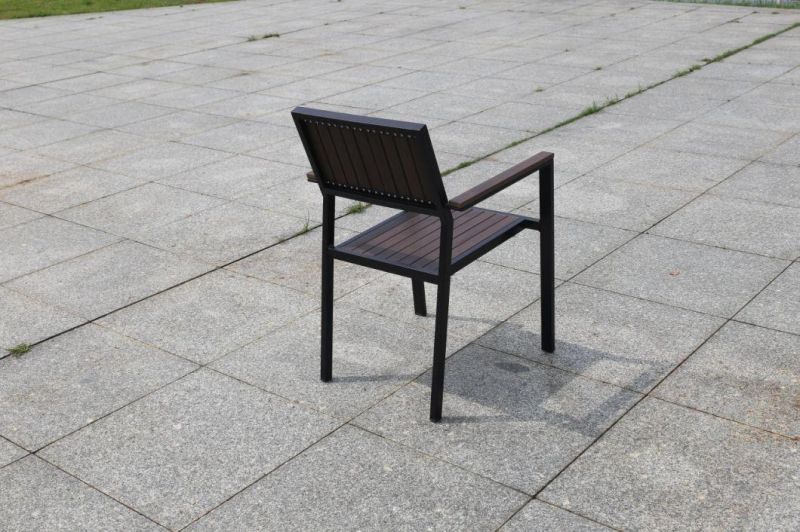 Outdoor Aluminum Patio Plastic Wood Outdoor Table Set Picnic Garden Furniture