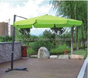 Folding Hanging Umbrella Outdoor Garden Cantilever Parasol