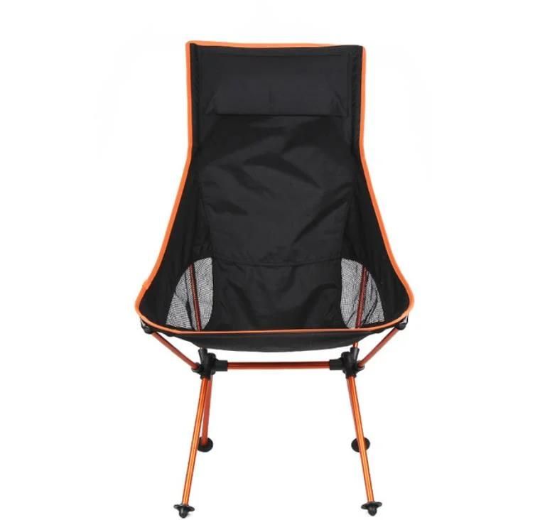 Portable Ultralight Collapsible Moon Leisure Camping Chair with Bag for Outdoor Hiking Travel Picnic BBQ Beach Fishing