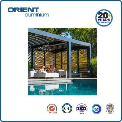 Best Selling Manual Aluminum Gazebos with Louvered Roof