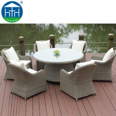 Wholesales Outdoor Dining Set Rattan Wicker Table and Chair Garden Furniture