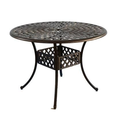 Garden Dining Table Cast Aluminum Table Furniture Outdoor Round Dining Table Set