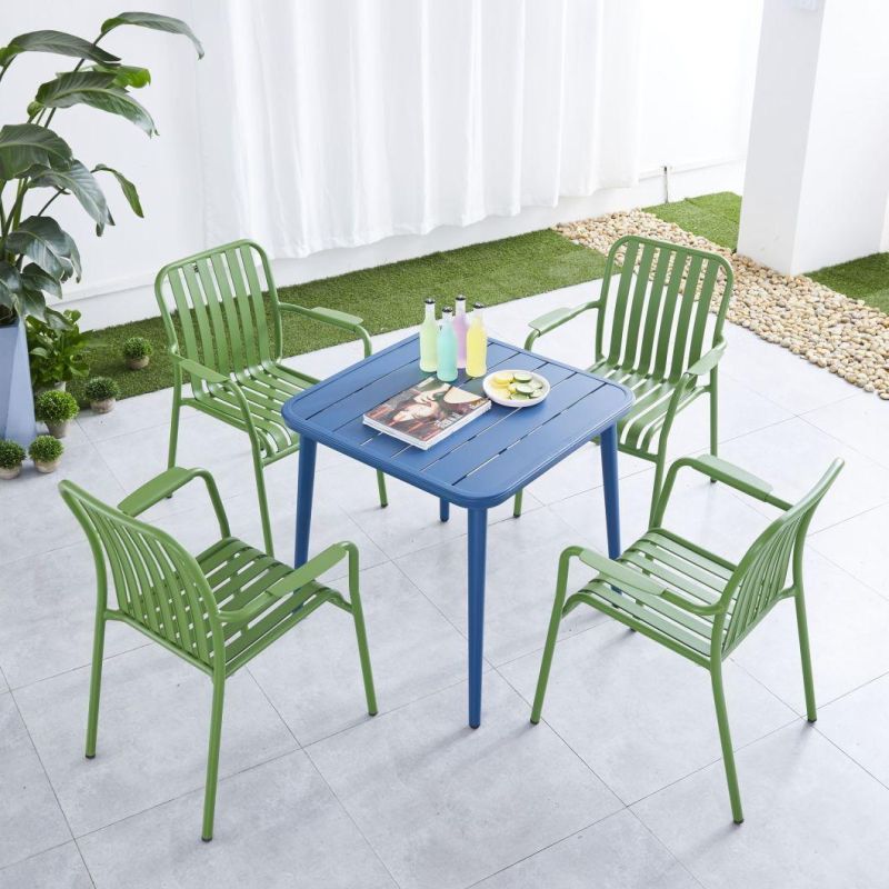 Modern New Design Outdoor Use Garden Furniture Aluminum Dining Bar Chair