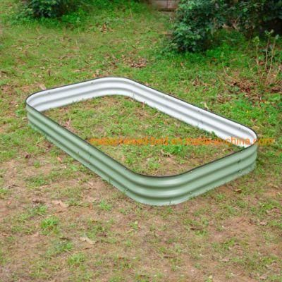 Metal Raised Garden Bed Factoy/Modular Raised Garden Bed/ Metal Garden Bed Edging/ Corrugated Galvanized Steel Outdoor/ 8 Inch 9n1