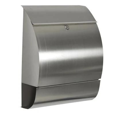 Factory Sale Stainless Steel Wall Mounted Mailbox Post Letter Box