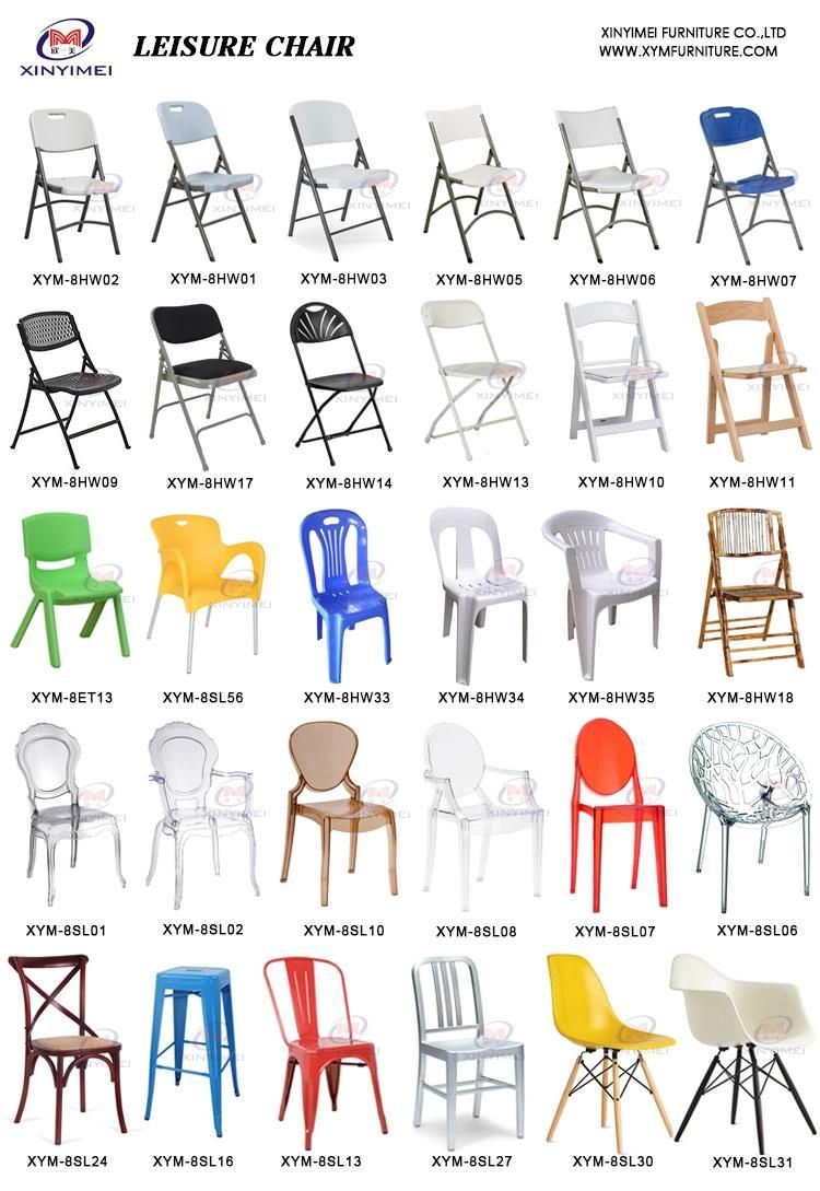 Xinyimei New Style Outdoor Wedding Party Dining Resin Folding Wimbledon Chair