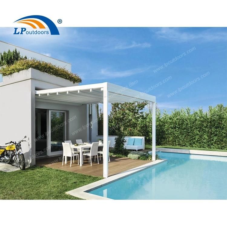 Remote Control Aluminum Folding Roof Pergola for Swimming Pool