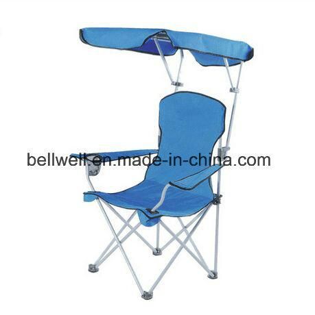 Adjustable Outdoor Folding Leisure Camping Fishing Beach Chair with Sun Canopy Fishing Chair