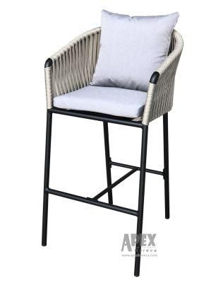 Hotels Furniture for Outdoor Restaurants Rope Wicker Chair