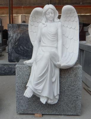 Hot Sale Beautiful Angel Marble Granite Headstones Tombstone