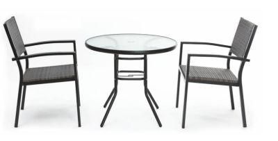 Outdoor Furniture Dining Table and Chairs by Rattan
