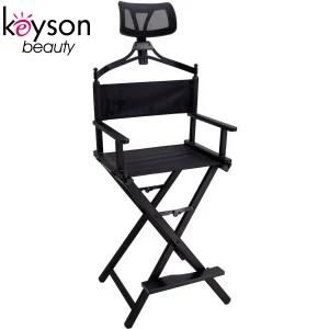 2019 New Fashion Light Weight Foldable Cosmetic Makeup Chair with Headrest