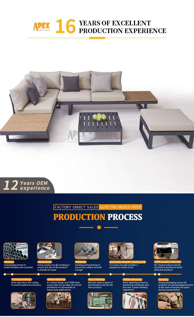 Wholesale Garden Set Aluminum Sectional Outdoor Patio Furniture Sofa Sets