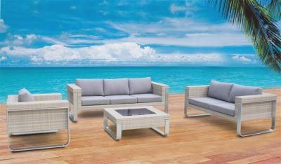 Dw-Sf029 Hot Sale Patio Aluminum Frame Rattan Outdoor Garden Sofa