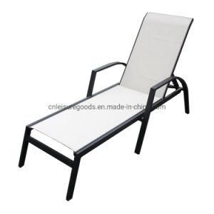 Outdoor Swimming Pool Aluminum Metal Beach Chairs Sun Bed Chaise Lounger