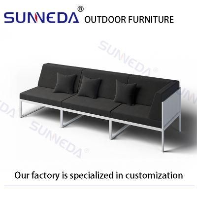 One Piece Amazon Sectional Outdoor Furniture Aluminum Leisure Sofa Furnitures Modern