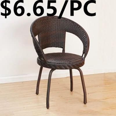 Antique Bamboo Stackable Dinging Wicker Reclining Arm Swing Rattan Chair
