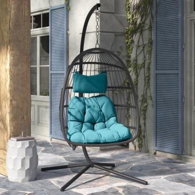 Durable Wicker Furniture Indoor/Outdoor Rattan Hanging Swing Chair