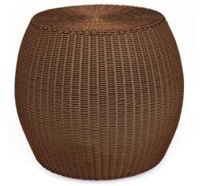 Garden Rattan Wicker Round Side Table