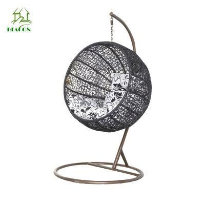 Casual Outdoor Hanging Chair PE Rattan Wicker Single Swing Chair