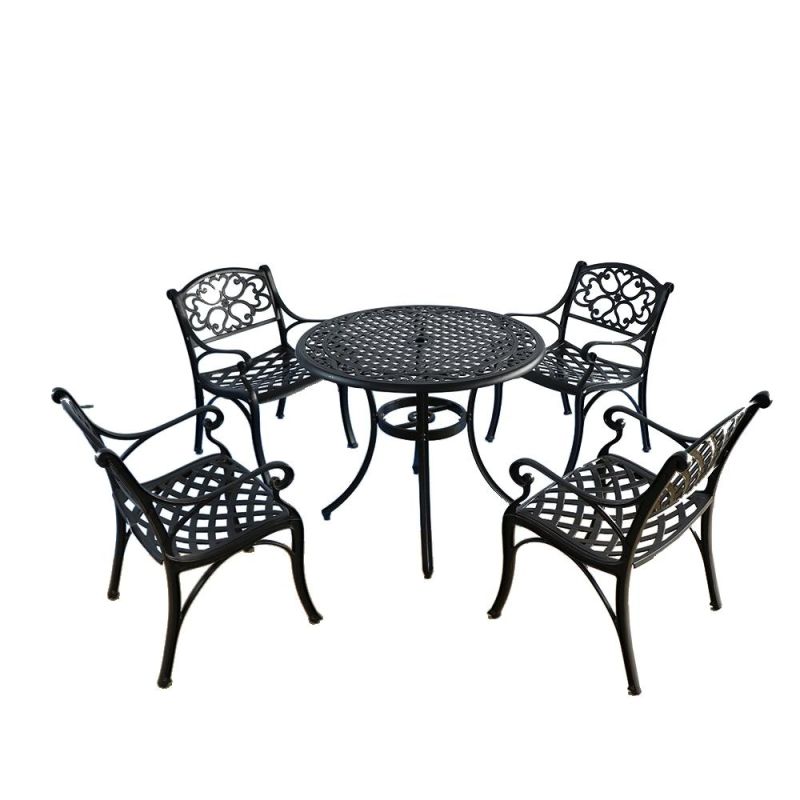 Cast Aluminium Bench Cast Iron Park Bench Black Metal Garden Bench
