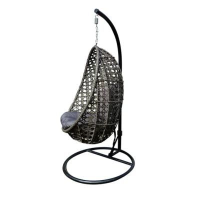 Outdoor Single Seat Garden Furniture Rattan Patio Swings Hanging