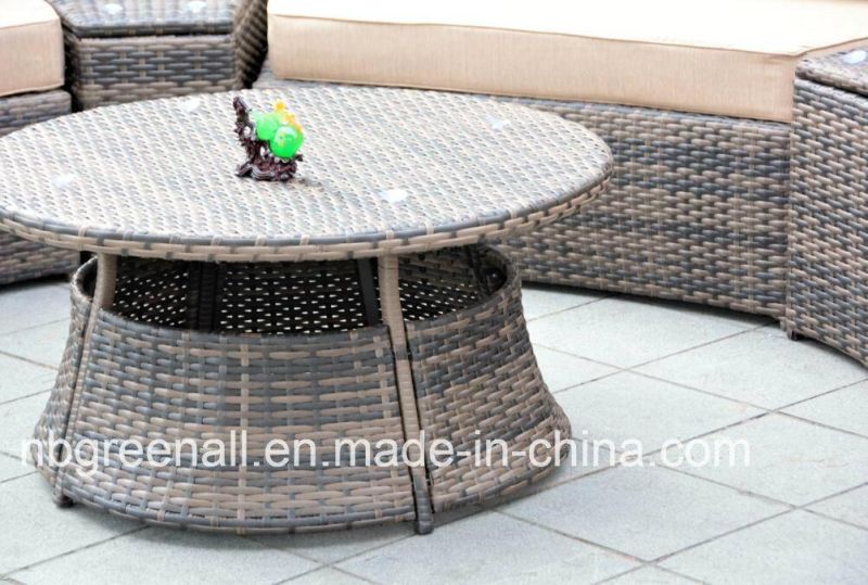 with Ice Bucket Rattan Hotel Home Apartment Garden Patio Sofa Outdoor Furniture Set