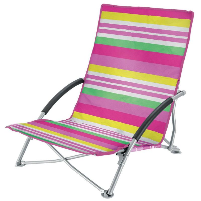 Low Seat Folding Beach Chair, Camping Festival Beach Pool Picnic Deckchair Lounger, Easy Pop-up Folding Chair
