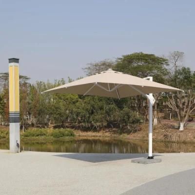 Luxury Beach Leisure Durable Sunshade Single Top Hydraulic Cantilever Umbrella