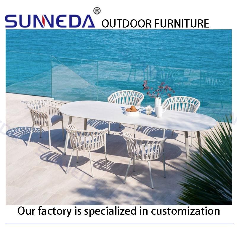 Outdoor Contemporary Hotel Presentable Portable Patio Chair with Dining Table