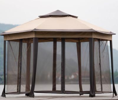 Iron Hexagon Outdoor Tent Patio Gazebo for Party Wedding