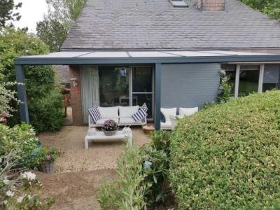 Easily Assembled Aluminum Pergola Profiles with LED Lights
