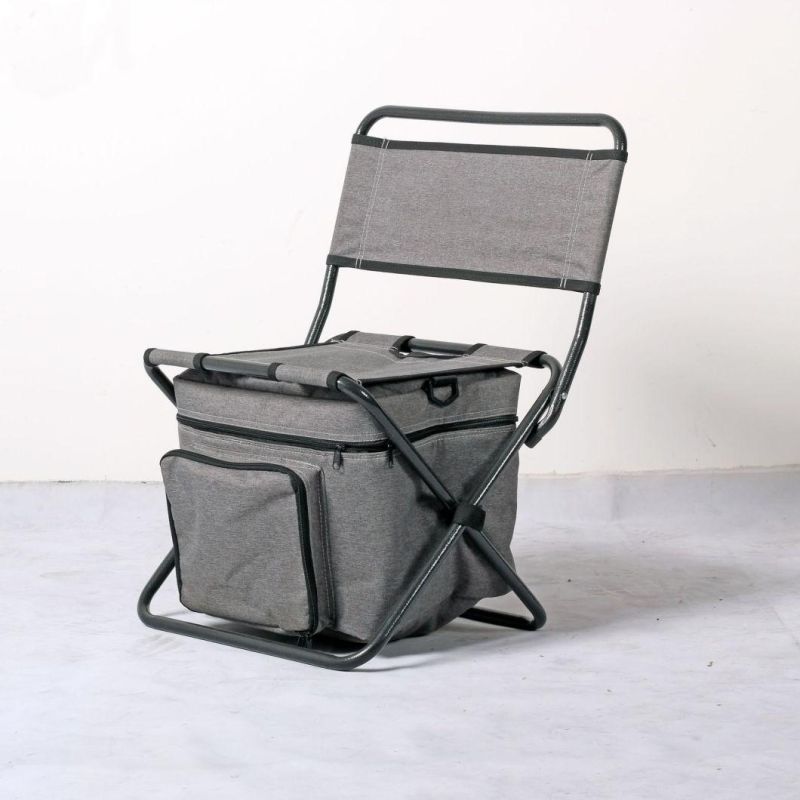 Folding Mazar Ice Pack Outdoor Folding Backpack Chair Processing Camping Food and Beverage Insulation Chair Fishing Chair