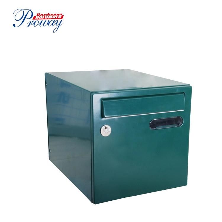 Parcel Mailbox with Button Release Two Doors