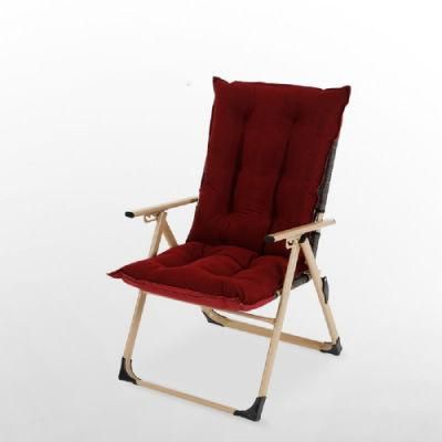 Portable Folding Armchair Reclining Chair Adjustable Air Comfort Padded Folding Chair for Outdoor Indoor Wbb17514