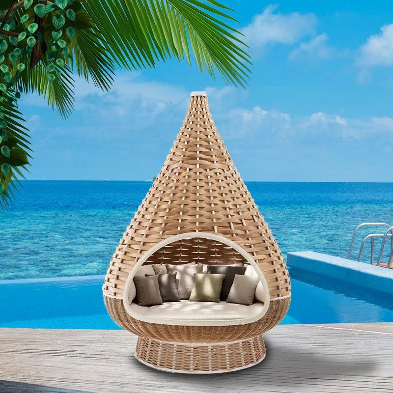 Outdoor Hammock Rattan Sofa Hotel Outdoor Hanging Chair Garden Bed