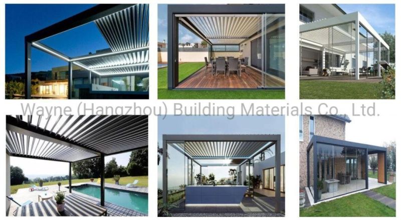 Outdoor Comforable Garden Waterproof Pergola Aluminum Pergola