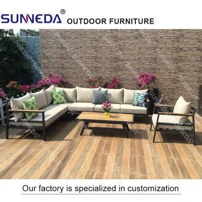 Sunneda Leisure Modern Aluminum Outdoor Corner Sofa