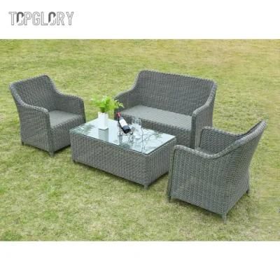 Backyard Furniture Outdoor Garden Patio Gazebo Aluminum Rattan Couch Sofa