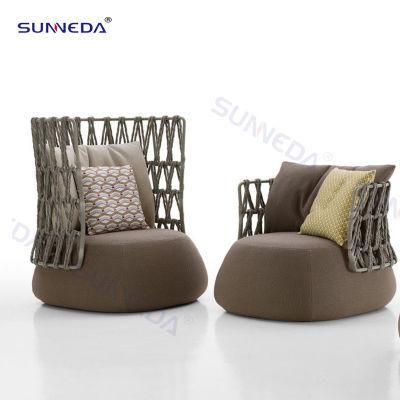 European Style Fashion Modern Sofa Set with Thick Round Rope