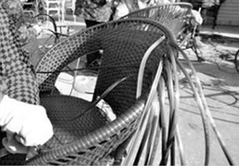 Outdoor Garden Furniture Set (one table and four chairs)