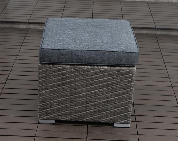 4PCS Garden Sofa Set Rattan Outdoor Furniture with Adjustable Table