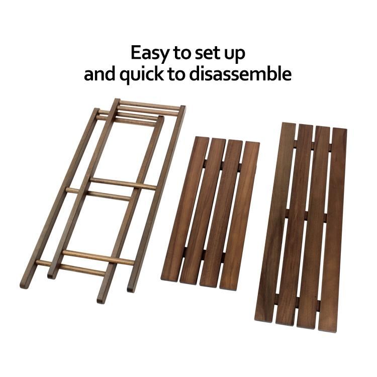 New Garden Two Floors Camping Wooden Table