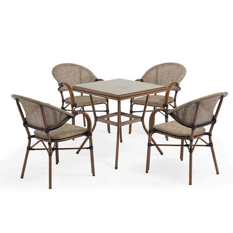 Factory Patio Garden Furniture Outdoor Set with Grey Color Fabric