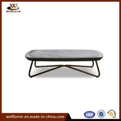 2018 Well Furnir Rope Wood Collection Coffee Table Outdoor Furniture