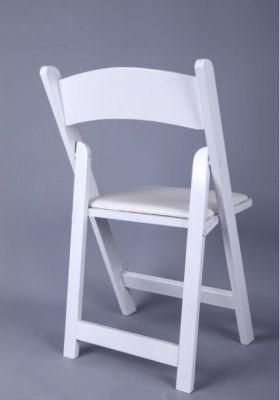 Natural Wood Wedding Folding Avantgarde Wimbledon Chairs with Padded Seat